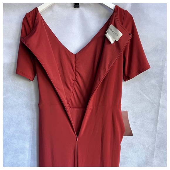 BHLDN Chelle Burnt Orange Dress 6 - Picture 8 of 9